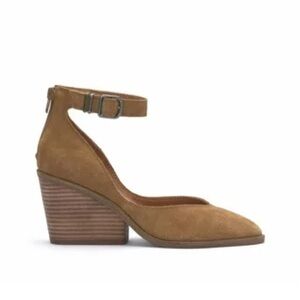 Lucky Brand Suede Ankle Strap Pump